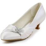 Chaussures de danse Elegantpark blanc d'ivoire à strass Pointure 38 look fashion pour femme 