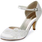 Escarpins à brides Elegantpark blanc d'ivoire à perles Pointure 37 look fashion pour femme 