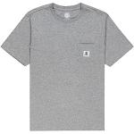 T-shirts basiques Element gris bio à col rond Taille XXL look fashion pour homme 