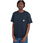 T-shirts Element bleus à manches courtes bio à manches courtes à col rond Taille XL look fashion pour homme 