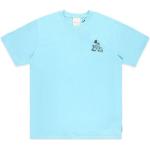 T-shirts basiques Element bleus en coton à col rond pour homme en promo 