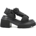 Sandales à talons Elena Iachi noires en caoutchouc Pointure 41 look fashion pour femme 