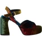 Elena Iachi - Shoes > Sandals > High Heel Sandals - Green -
