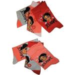 Elena von Avalor filles pack de 6 chaussettes avec coeurs orange/rouge/gris pour enfants (27/30)