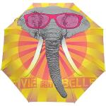 Parapluies pliants à motif éléphants look fashion pour femme 