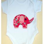Vêtements bleus à motif éléphants pour bébé de la boutique en ligne Etsy.com 