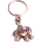 Porte-clés gris en métal à motif éléphants made in France fait main look fashion 