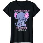 T-shirts noirs à motif éléphants look fashion pour femme 