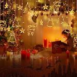 Guirlande LED Noël Lumineuse Rideau 20m 640 Leds Noël Rideau Lumineux  Decoration Fenêtre, Noël Mariage Anniversaire