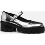 Chaussures à boucles Sarenza argentées en cuir à lacets Pointure 39 look casual pour femme en promo 