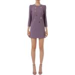 Robes courtes Elisabetta Franchi violettes courtes Taille XL pour femme 