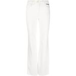 Jeans évasés Elisabetta Franchi blanc d'ivoire en coton mélangé W25 L28 pour femme 