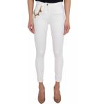 Jeans skinny Elisabetta Franchi blanc d'ivoire en toile 