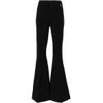Pantalons taille haute Elisabetta Franchi noirs stretch Taille XXL W46 pour femme 