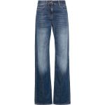 Jeans taille basse Elisabetta Franchi bleu indigo en denim délavés W25 L28 classiques pour femme 