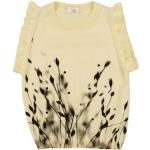Pulls Elisabetta Franchi jaunes à fleurs en coton à perles Taille 6 ans pour fille de la boutique en ligne Yoox.com avec livraison gratuite 