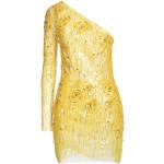 Robes courtes Elisabetta Franchi jaunes en polyamide à sequins courtes Taille XS pour femme 