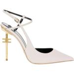 Escarpins Elisabetta Franchi beiges en cuir Pointure 39 look fashion pour femme 