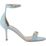 Sandales à talons Elisabetta Franchi bleues en cuir Nappa Pointure 39 look fashion pour femme 