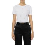 T-shirts Elisabetta Franchi blanc d'ivoire en coton Taille XL pour femme 