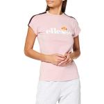 T-shirts Ellesse roses à rayures en coton à manches courtes à manches courtes Taille XS classiques pour femme 