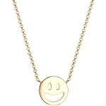 Colliers en argent Elli en argent Emoji Smiley look fashion pour femme 