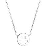 Colliers en argent Elli argentés en argent Emoji Smiley look fashion pour femme 