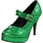 Chaussures d'été vertes à paillettes Pointure 43 look fashion pour femme 