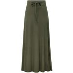 Jupes longues vertes en coton mélangé maxi Taille 3 XL look fashion pour femme 