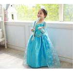 Déguisements bleus de princesses La Reine des Neiges Elsa Taille 7 ans look fashion pour fille de la boutique en ligne Rakuten.com 