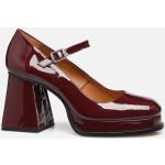 Chaussures Sarenza rouge bordeaux en cuir verni en cuir Pointure 40 pour femme en promo 
