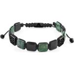 Bracelets de perles verts à perles à motif tigres en onyx pour homme 