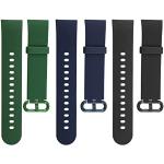 Bracelets de montre multicolores en plastique imperméables en lot de 3 en silicone 