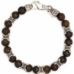 Bracelets de perles Emanuele Bicocchi marron en métal à perles à motif tigres pour femme 
