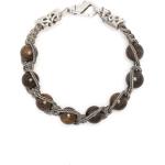 Bracelets de perles Emanuele Bicocchi marron à perles à motif tigres pour femme 