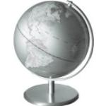 Globes terrestres Emform argentés 