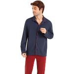 Eminence - Pyjama Long Ouvert Homme Coton Modal - Taille : 4/L - Couleur : Bleu St lo-Marine