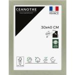 Cadres photo design Emotion vert clair en verre acrylique made in France 30x40 format A4 