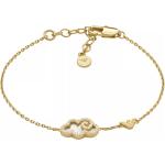 Bracelets de créateur Armani Emporio Armani dorés en laiton pour femme en promo 
