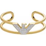 Bracelets de créateur Armani Emporio Armani dorés en laiton pour femme en promo 