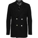 Vestes en tweed de créateur Armani Emporio Armani noires en coton mélangé à manches longues Taille 3 XL pour homme 