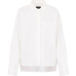 Chemises de créateur Armani Emporio Armani blanches à manches longues à manches longues Taille XL pour femme 