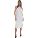 Robes décolletées de créateur Armani Emporio Armani blanches en modal à paillettes Taille XS pour femme 