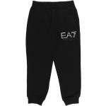Pantalons de sport de créateur Armani Emporio Armani noirs en coton enfant look sportif 