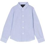 Chemises Armani Emporio Armani bleus clairs à rayures en popeline de créateur Taille 6 ans classiques pour fille de la boutique en ligne Miinto.fr avec livraison gratuite 