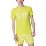 T-shirts à imprimés de créateur Armani Emporio Armani verts en coton à manches courtes à col rond Taille XXL look casual pour homme 