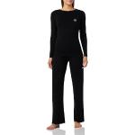 Pyjamas de créateur Armani Emporio Armani noirs en viscose en lot de 2 Taille M classiques pour femme 