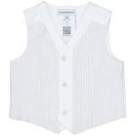Gilets Armani Emporio Armani blancs à rayures en coton sans manches de créateur Taille 9 mois pour bébé de la boutique en ligne Yoox.com avec livraison gratuite 