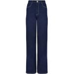 Jeans droits de créateur Armani Emporio Armani bleu indigo stretch W24 L29 classiques pour femme 