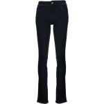 Pantalons taille haute de créateur Armani Emporio Armani bleus en lyocell éco-responsable W32 L29 pour femme 